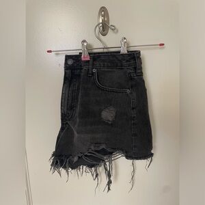 Forever 21 black high waisted denim shorts